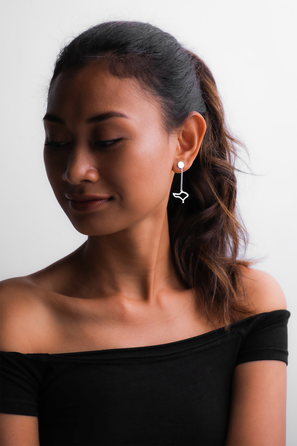Earrings - Bali Map