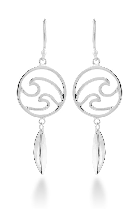 Earrings - Surf & Waves